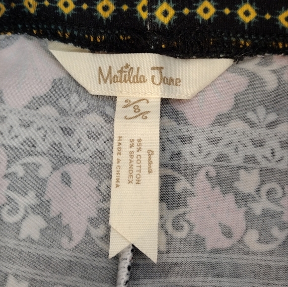 Matilda Jane Elastic Waist Floral Ruffle Bottom Pants Size 8 - Picture 8 of 11